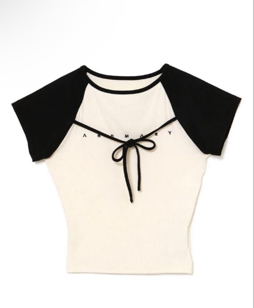 未使用 アンドマリー andmary Alma ribbon tops