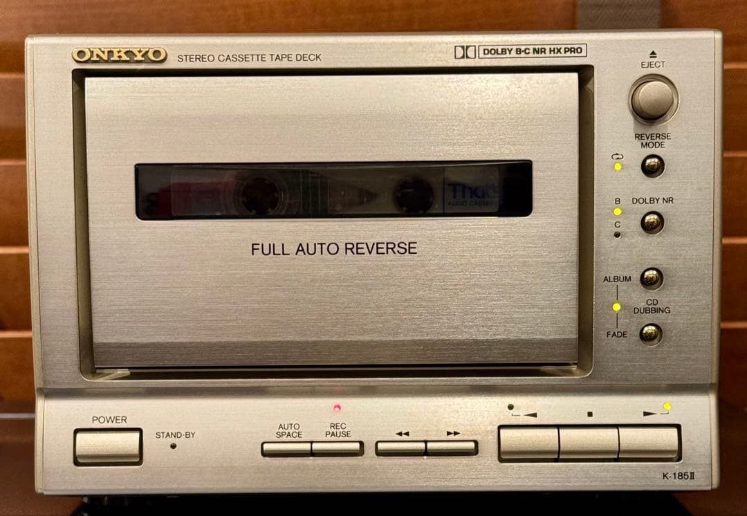 格安美品！整備済動作品オンキョー Onkyo K-185IIカセットデッキ送料込