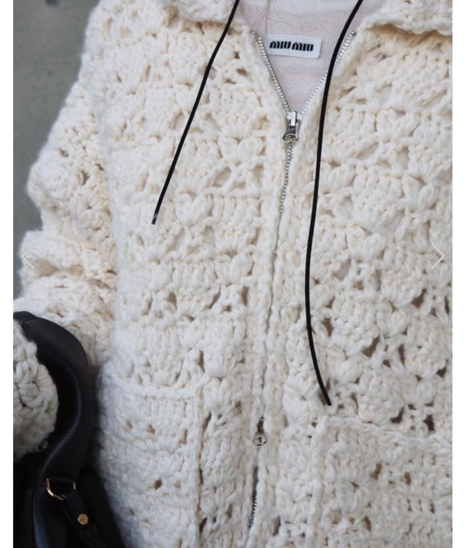m*a様 LAULEN double zip crochet knit card