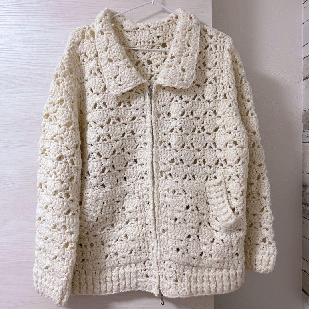m*a様 LAULEN double zip crochet knit card