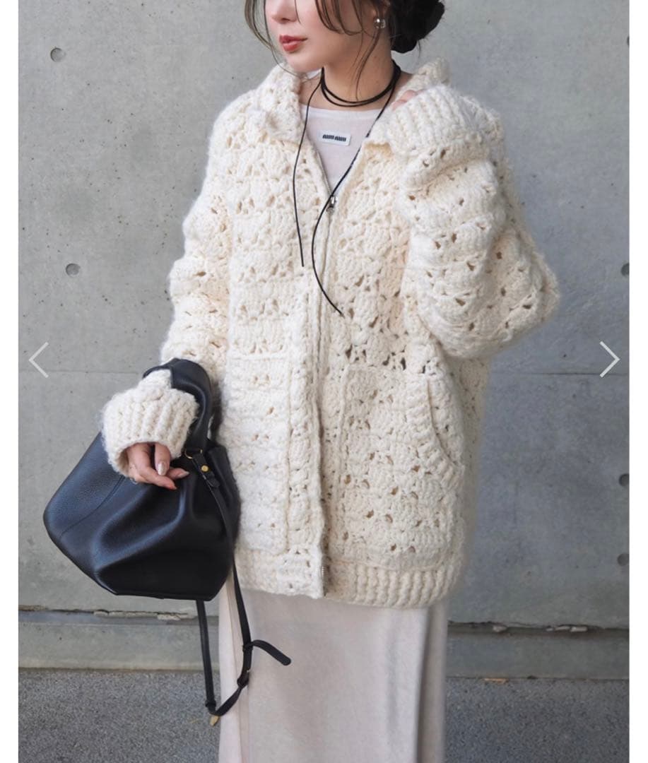 m*a様 LAULEN double zip crochet knit card