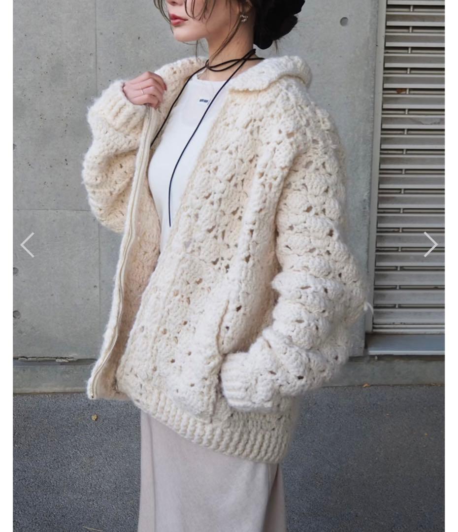 m*a様 LAULEN double zip crochet knit card