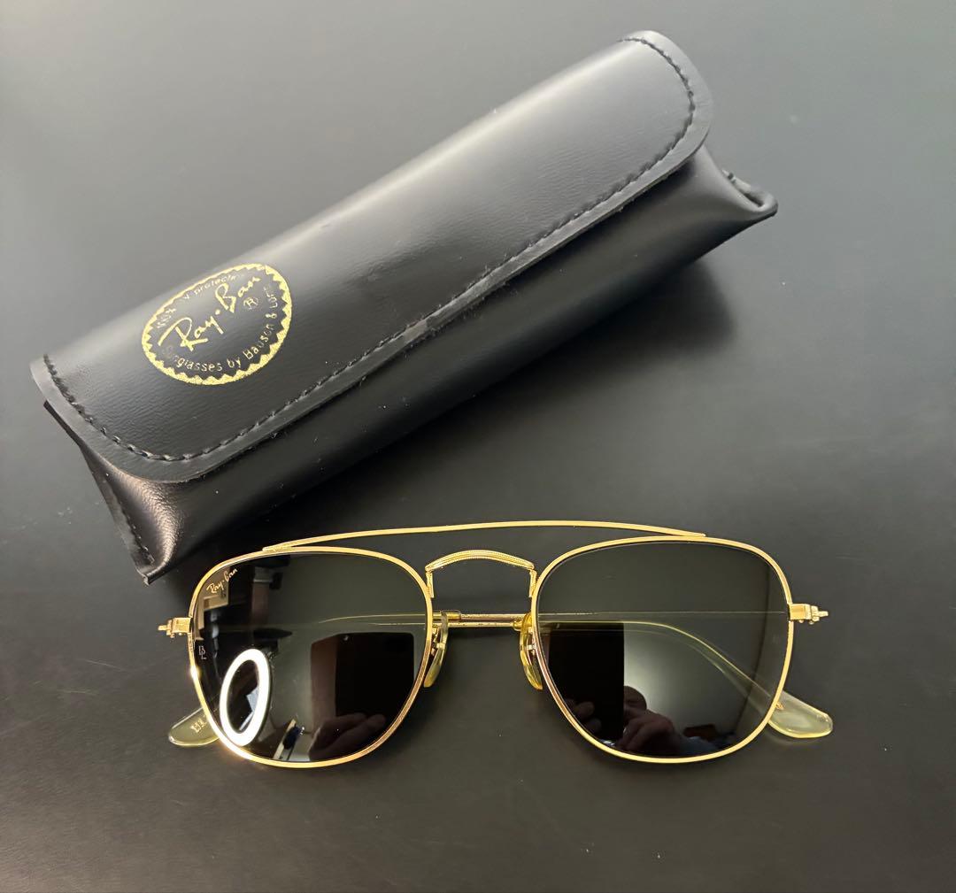 【希少美品】80s RAY-BAN B&L W1344 48□18 砂打ち