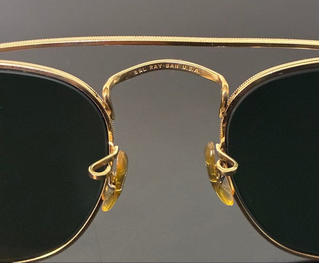 【希少美品】80s RAY-BAN B&L W1344 48□18 砂打ち