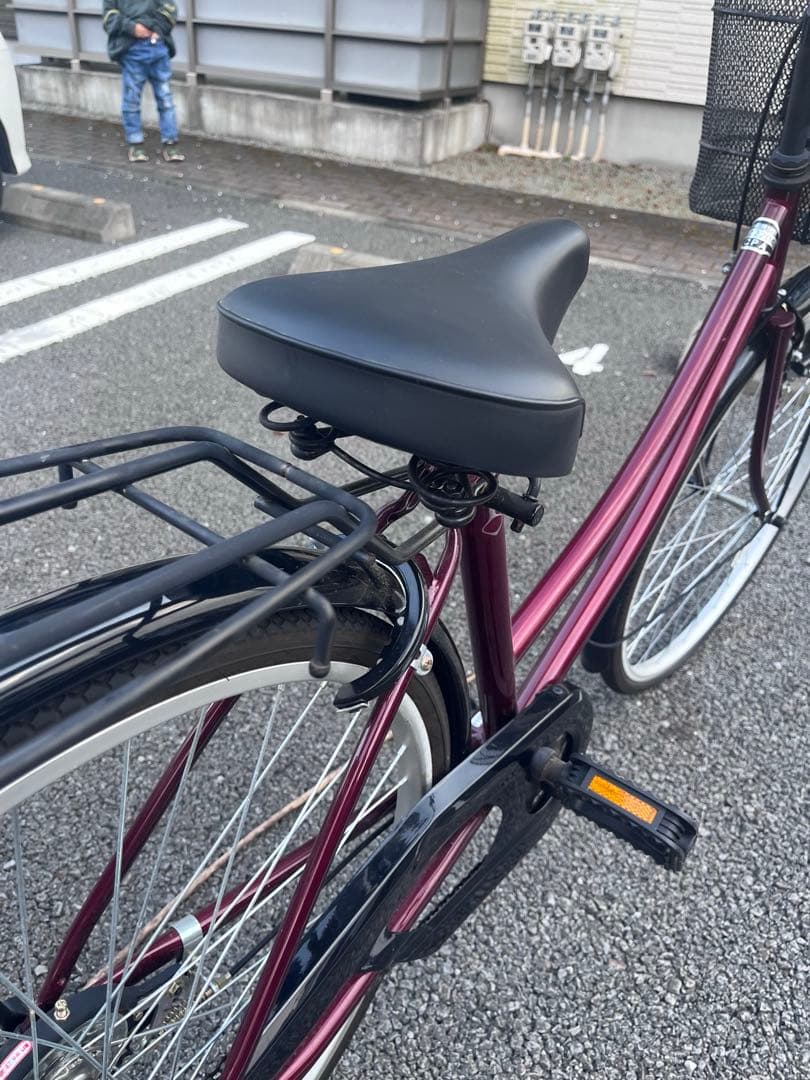 ［静岡県東部/引取］美品　自転車　ボルドー　直接引取