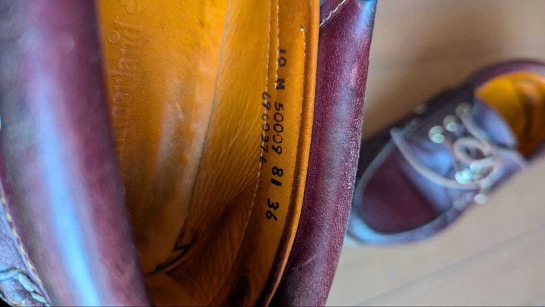 Timberland デッキシューズ 3eye バーガンディ US10