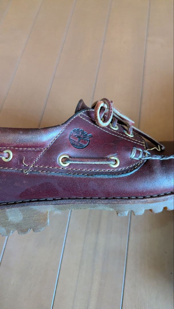 Timberland デッキシューズ 3eye バーガンディ US10