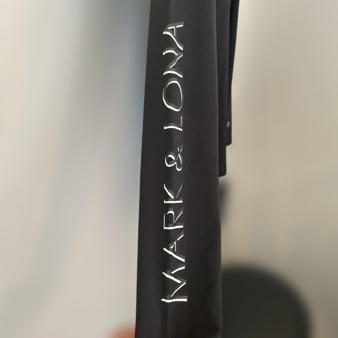 MARK&LONA マークアンドロナ　モックネック　長袖シャツ　黒　M Lゴルフ