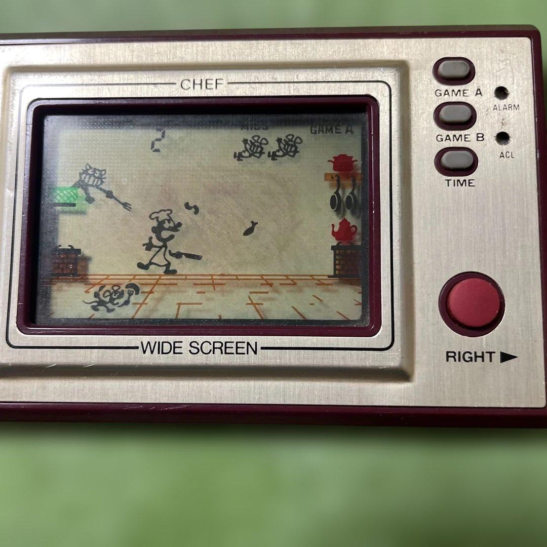 ゲーム&ウォッチ Chef 1981年製、です！ 音が鳴りませんが、遊べますよ！