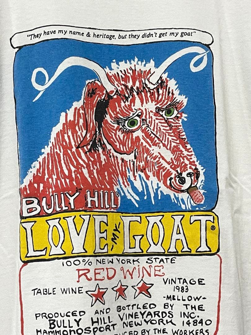 Bully Hill Vineyards シングルステッチ　ビンテージ　Tシャツ