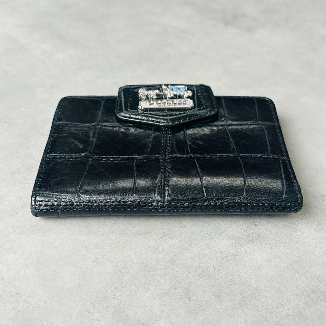 小物 Y2K COACH Madison Bifold wallet BLACK