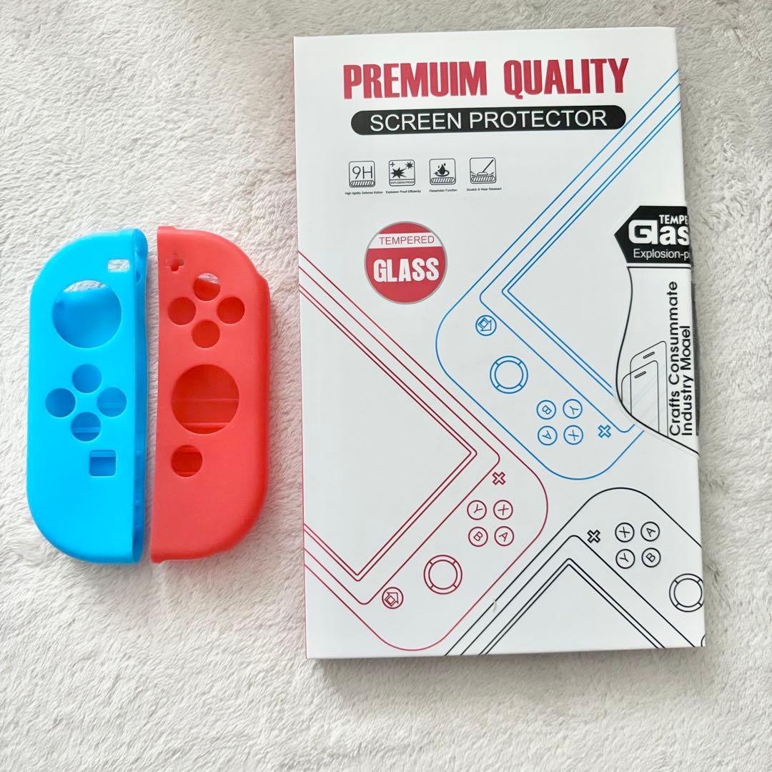 美品 NintendoSwitch 有機ELモデル 収納ケース 保護フィルム付き