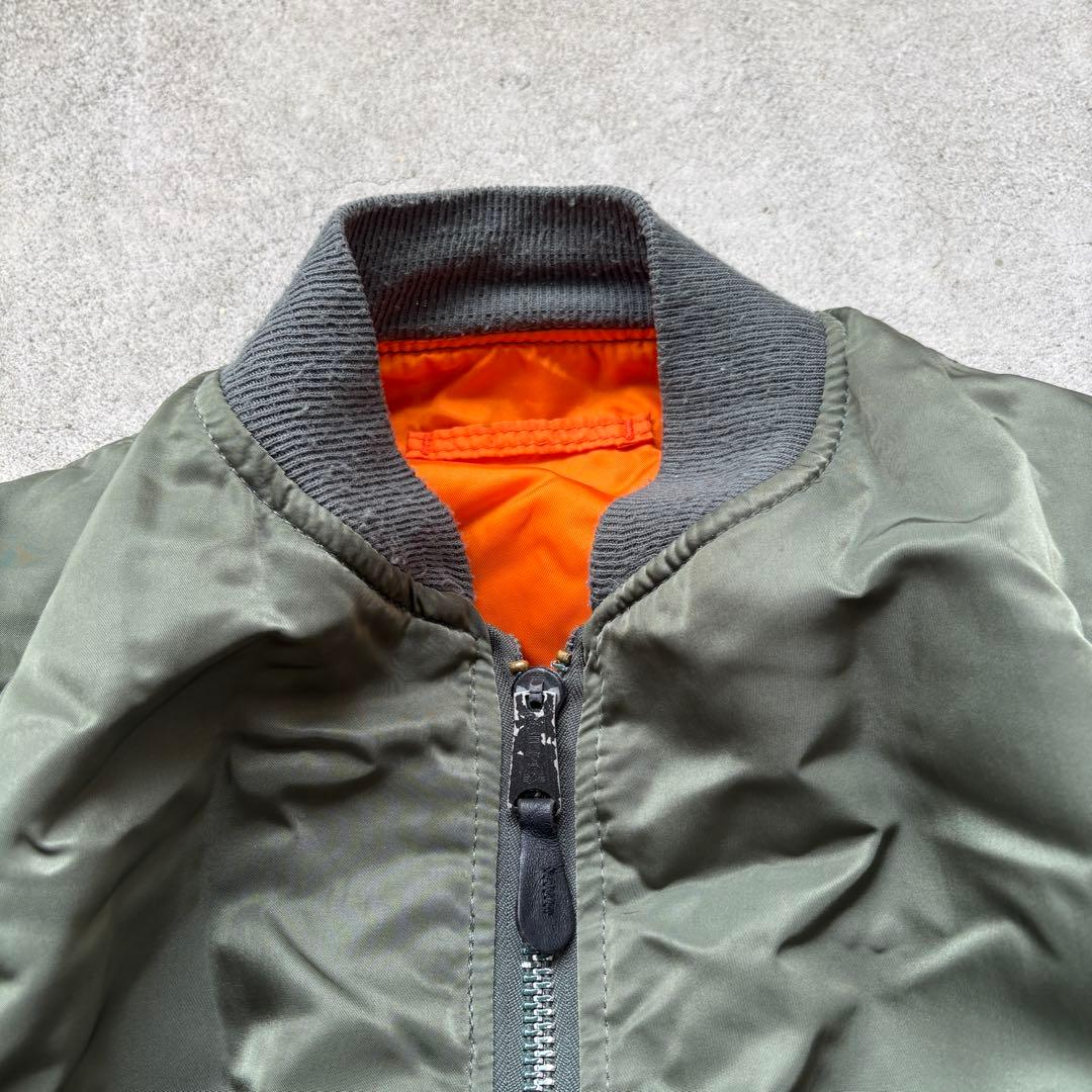 ジャケット・アウター 90s ALPHA MA-1 flight jacket sage green
