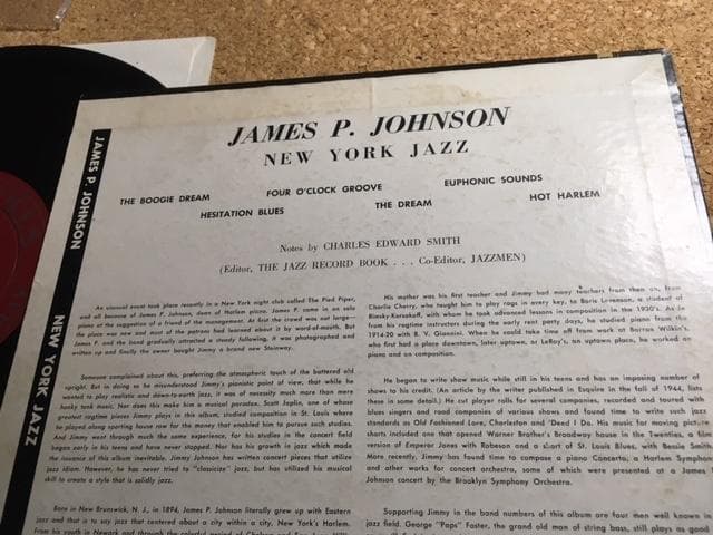 洋楽 New York Jazz - James P. Johnson STINSON