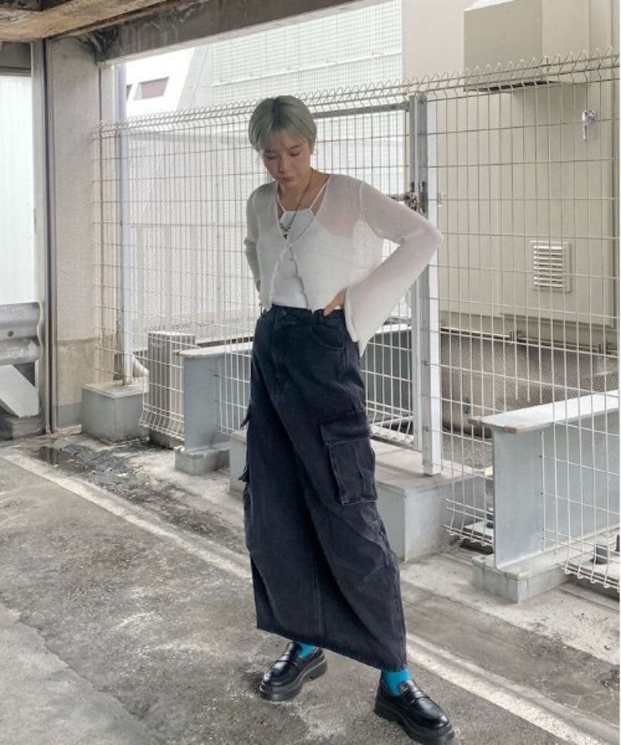 【美品】Ameri CONES BOSS BIG POCKET SKIRT