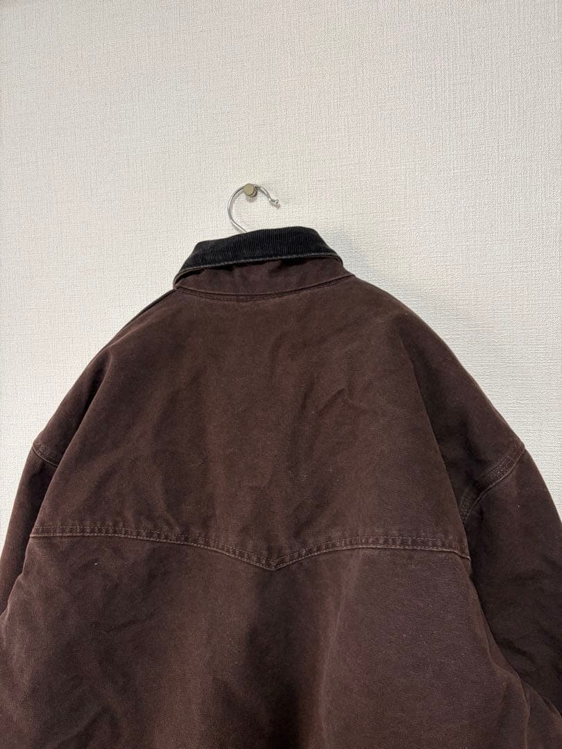Carhartt カーハート ダック サンタフェ ジャケット 革パッチ 企業ロゴ