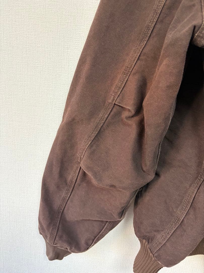 Carhartt カーハート ダック サンタフェ ジャケット 革パッチ 企業ロゴ