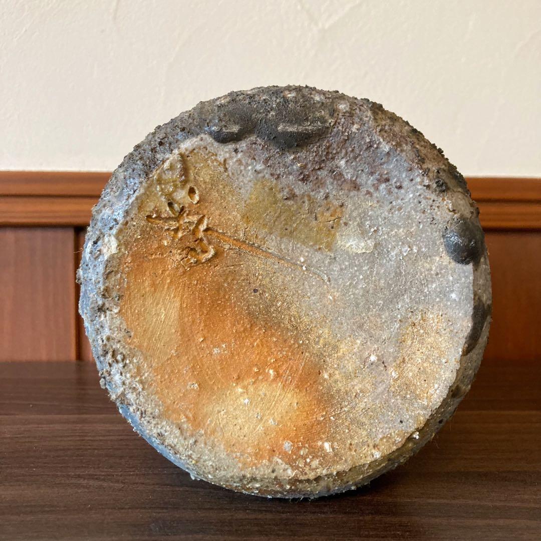 信楽焼 桧垣文壺 花壺 花瓶 壺 古美術 骨董 工芸