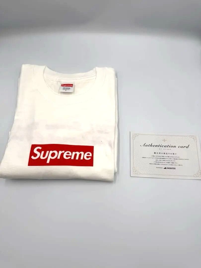 Supreme ホワイト Tシャツ 認証カード付き