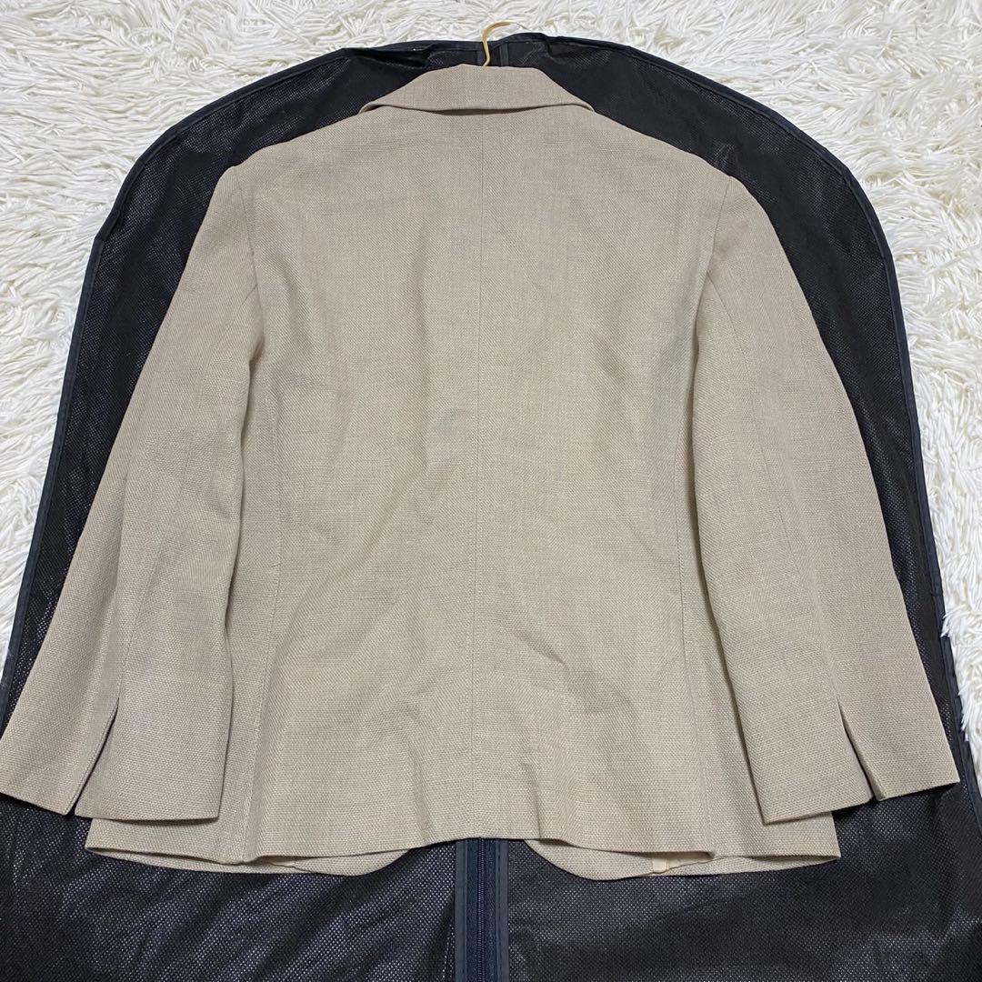 【極美品✨】MaxMara リネン混 テーラードジャケット ライトベージュ 36