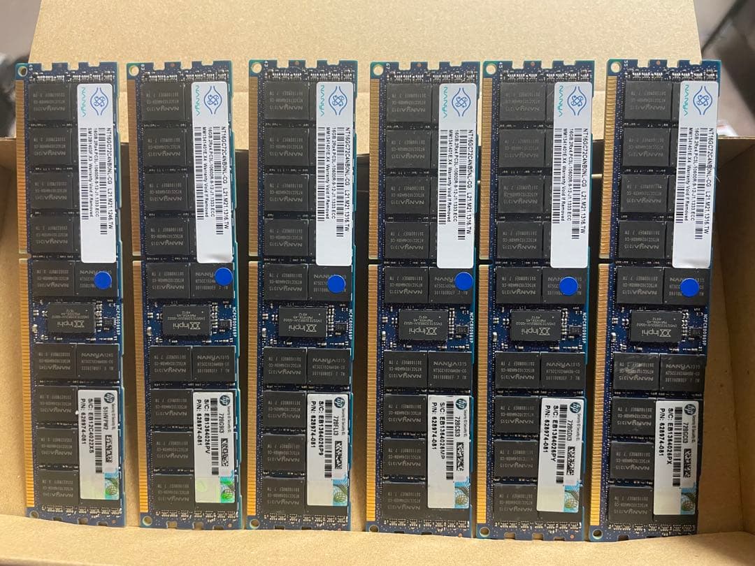 【正常判定】DDR3 16GB×6枚