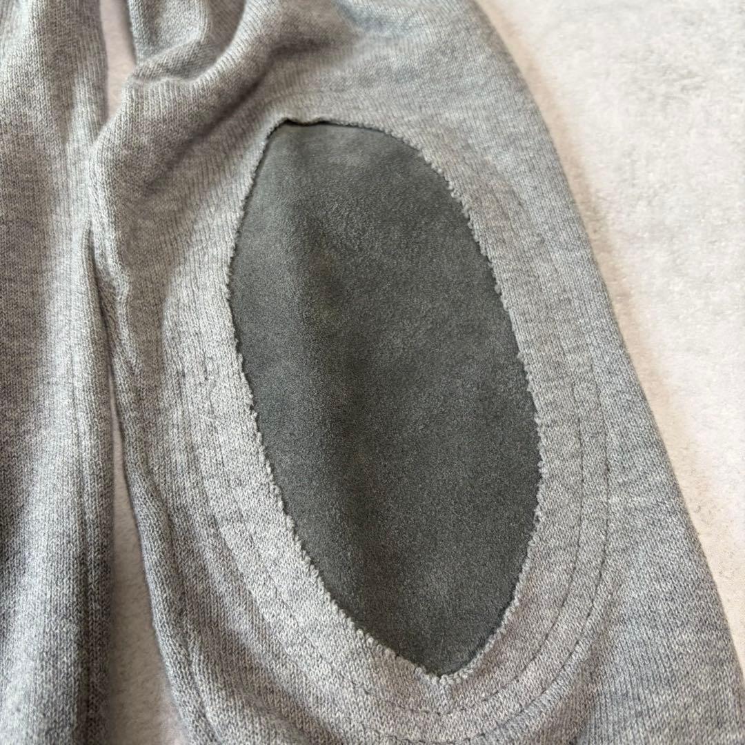 Maison Margiela エルボーパッチ 4ステッチ カーディガン グレー
