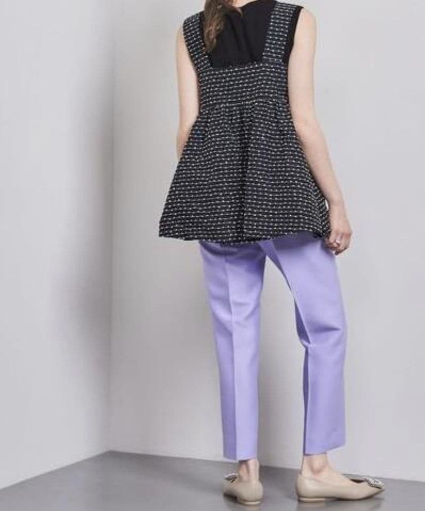 【美品】UNITED ARROWS モールボーダー キャミソール ブラウス36