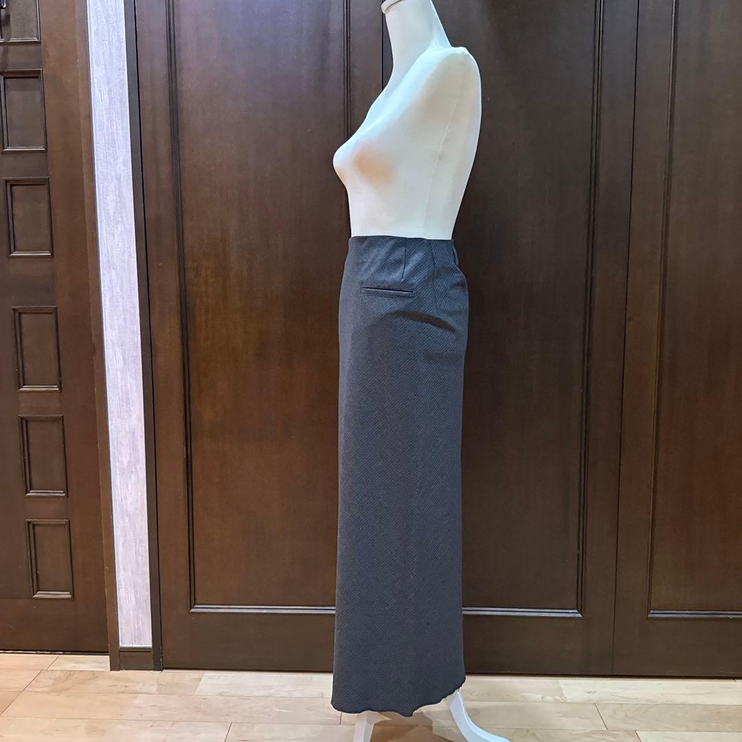 美品 90年代Yohji Yamamoto グレー ストライプ タイトスカート