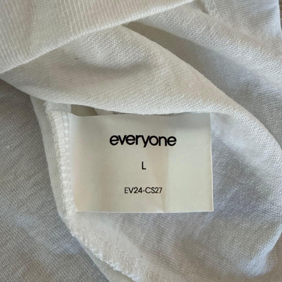 everyone pocket tee shirt(WHITE) Lサイズ