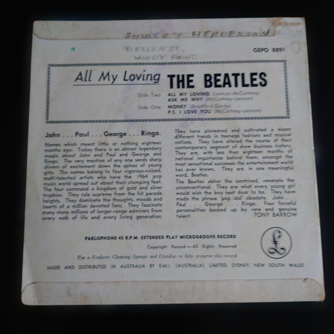 オーストラリア盤The Beatles All My Loving