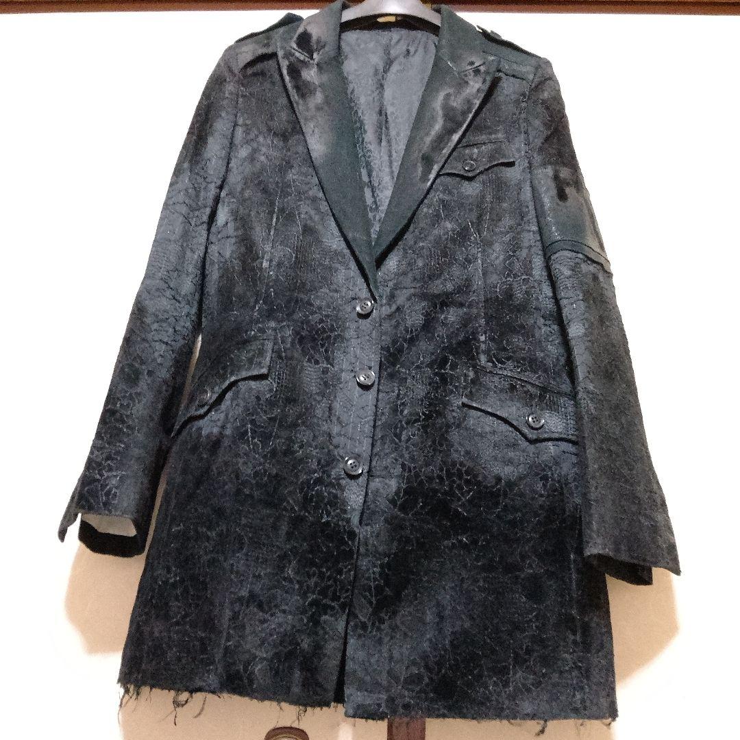 Roen 07AW ミラノコレクション ディアスキン切替ジャケット ミリタリー
